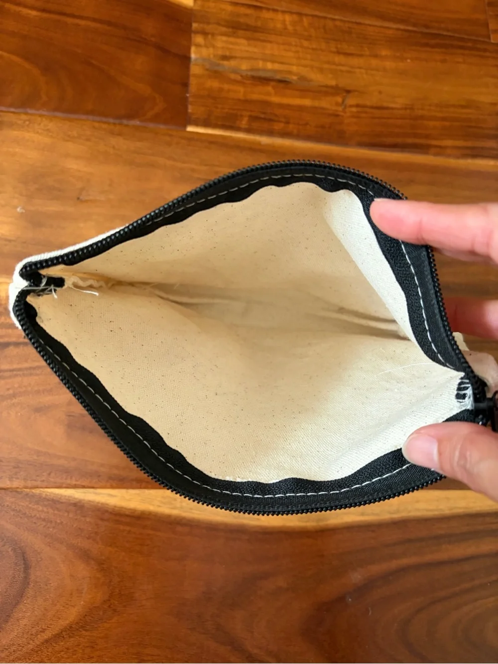 Benoa Swim Natural Canvas Zip Pouch NEW
